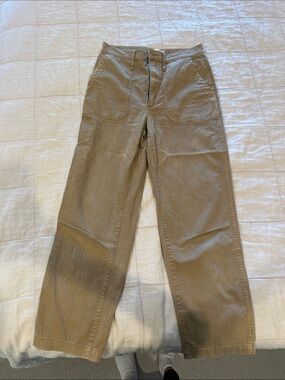 Madewell Brown Utility Wide-Leg Pants